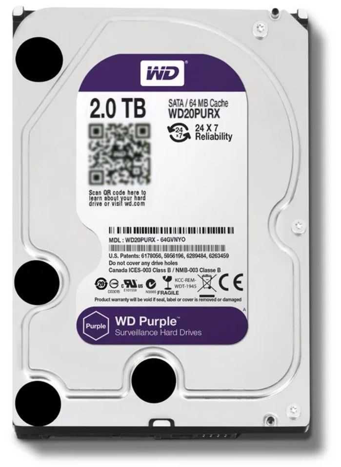 Dysk wewnętrzny HDD Western Digital WD monitoring 2TB NOWY PL 24h