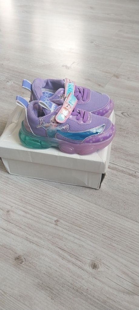 Świecące adidasy dla dziewczynki kraina lodu