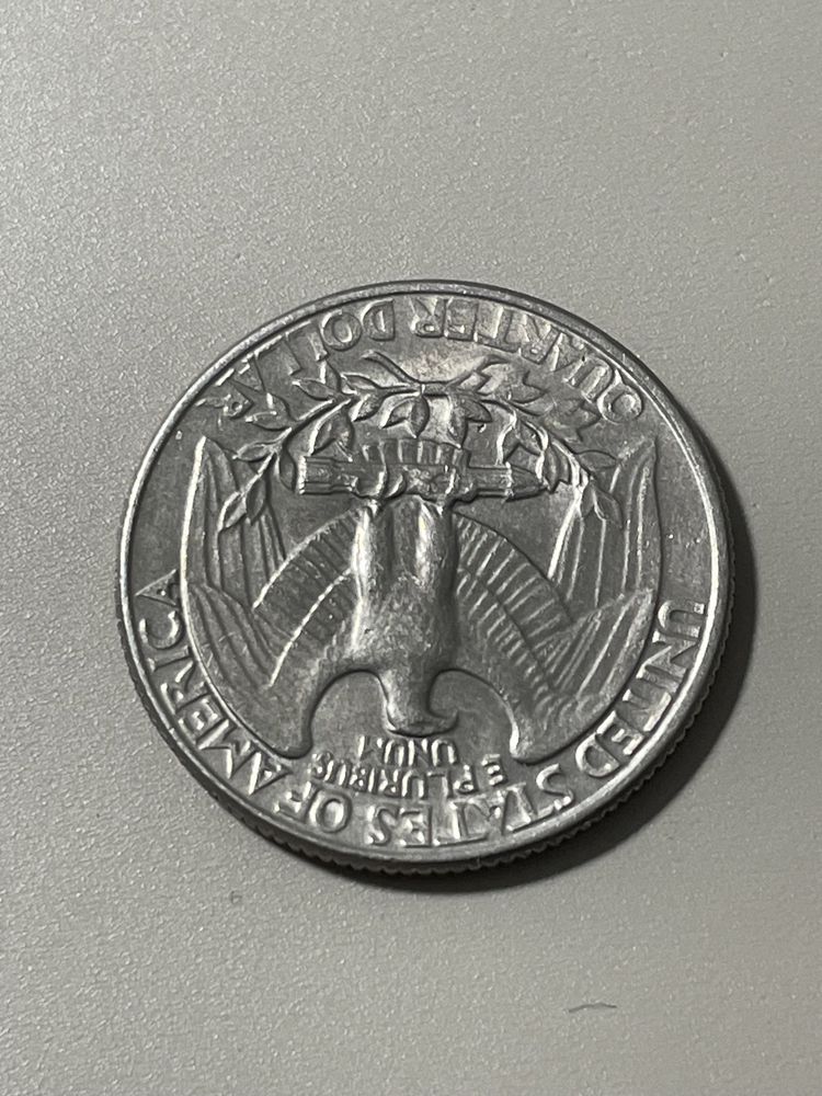 quarter dollar 1983 odwrocona moneta
