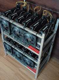 Koparka krypyowalut 6x RX5700XT 320-340mh/s