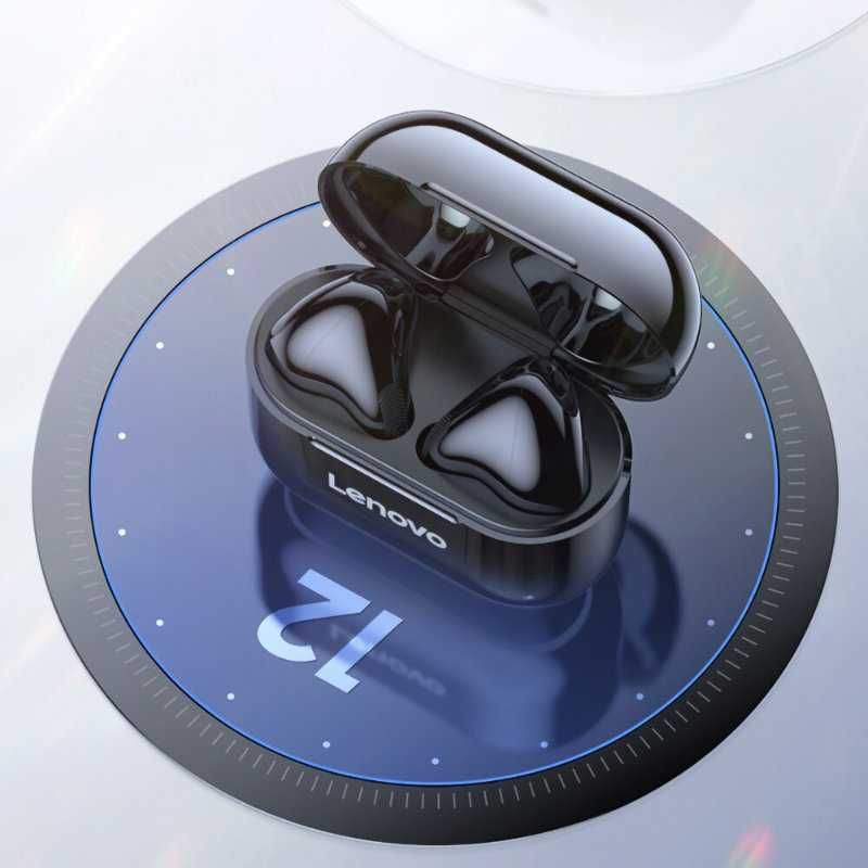 Słuchawki Bezprzewodowe Lenovo LP40 - Bluetooth 5.0 - Czarne - Douszne