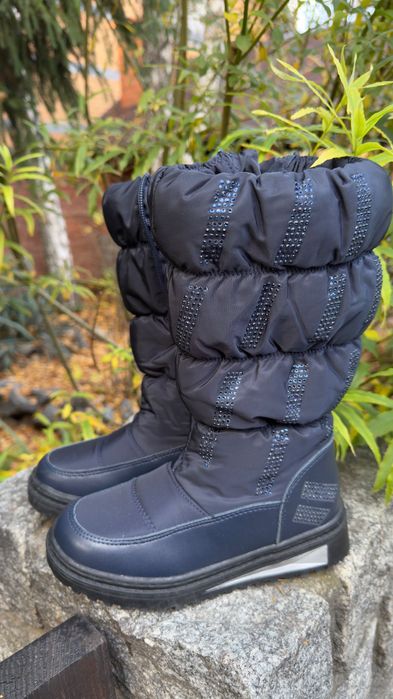 Зимние ботинки дутики на девочку том.м высокие дуті чоботи на дівчинку