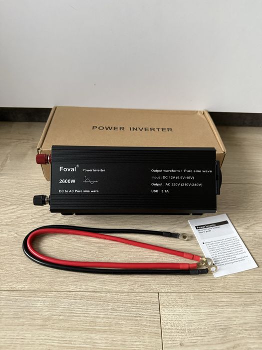 Inverter інвертор перетворювач мережі чиста синусоїда Foval 2600w
