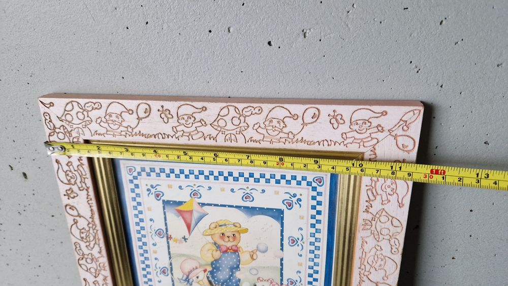 Quadro de madeira para crianças