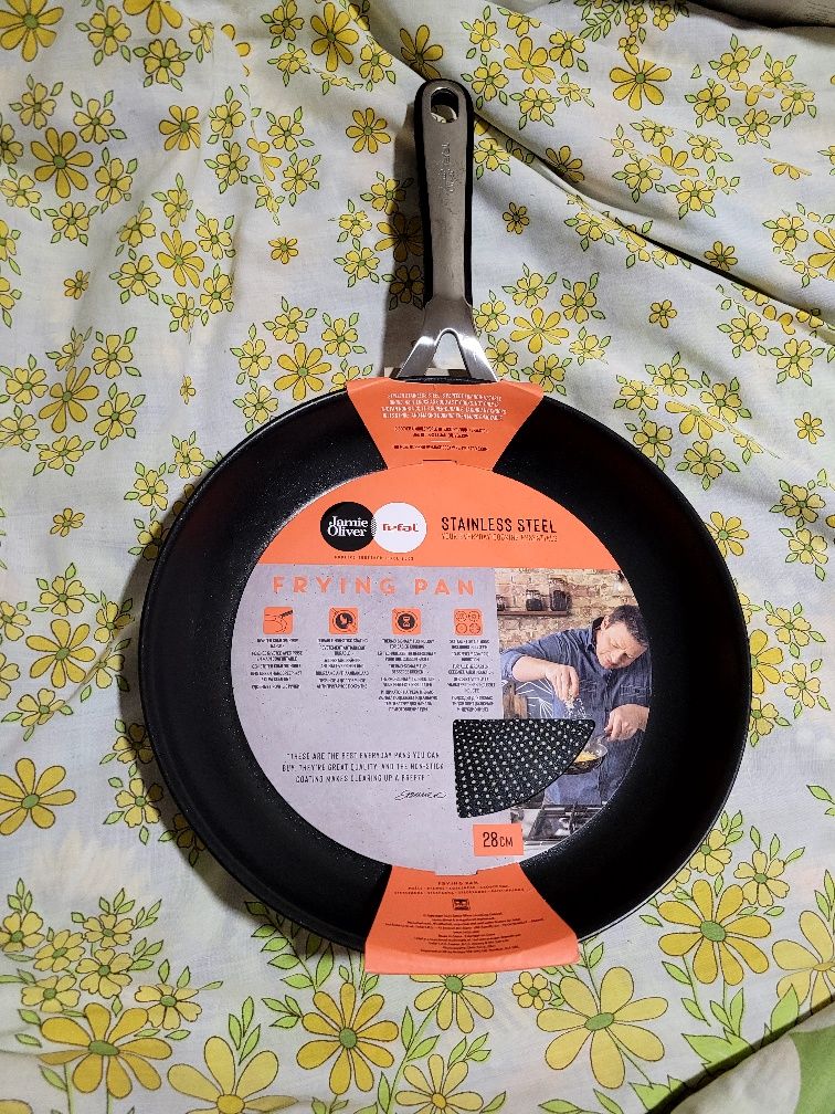 Patelnia Tefal Vel Jamie Oliver Stal Nierdzewna Non stick