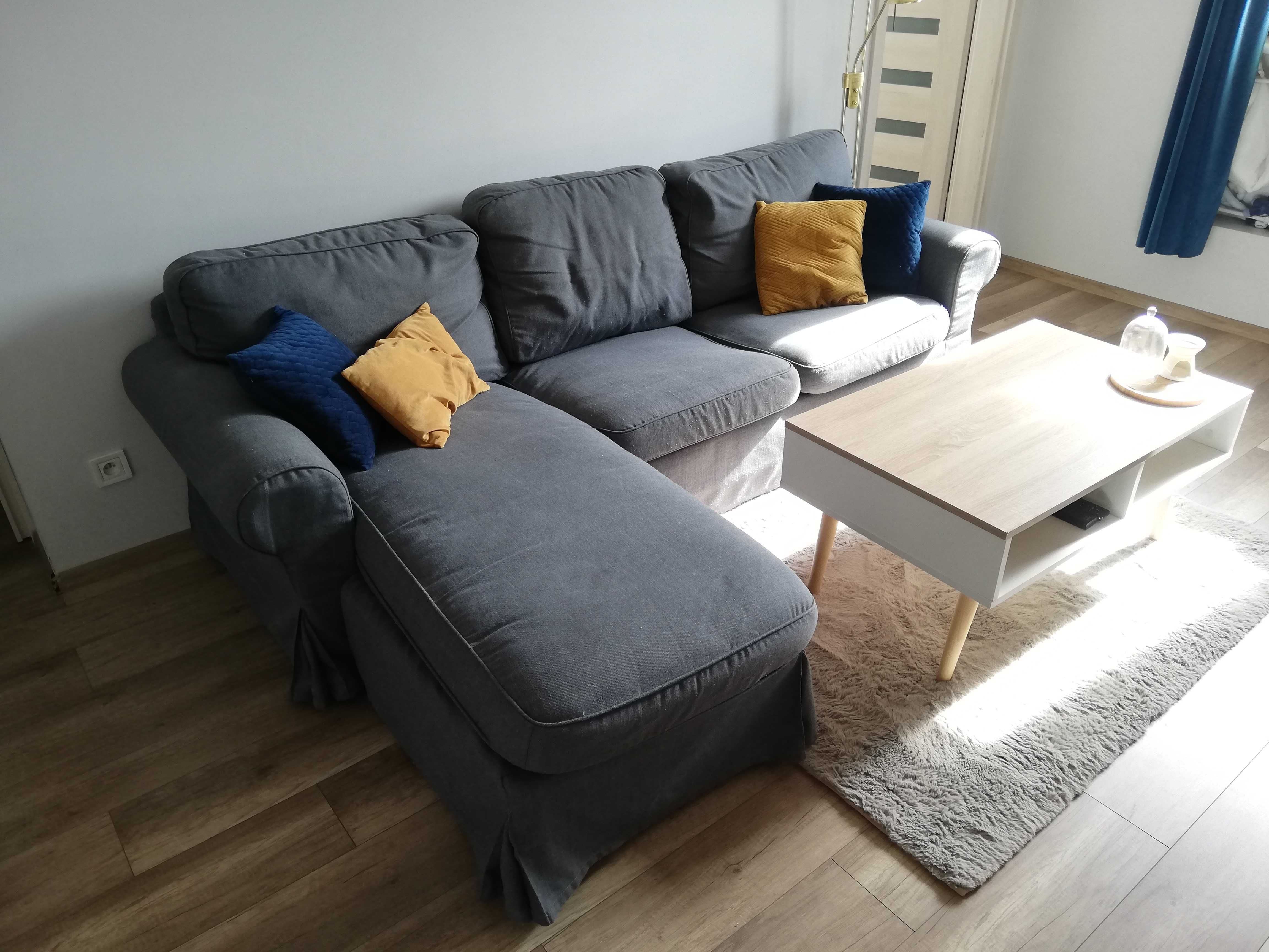 Sofa 3-osobowa z szezlongiem, Ikea EKTORP