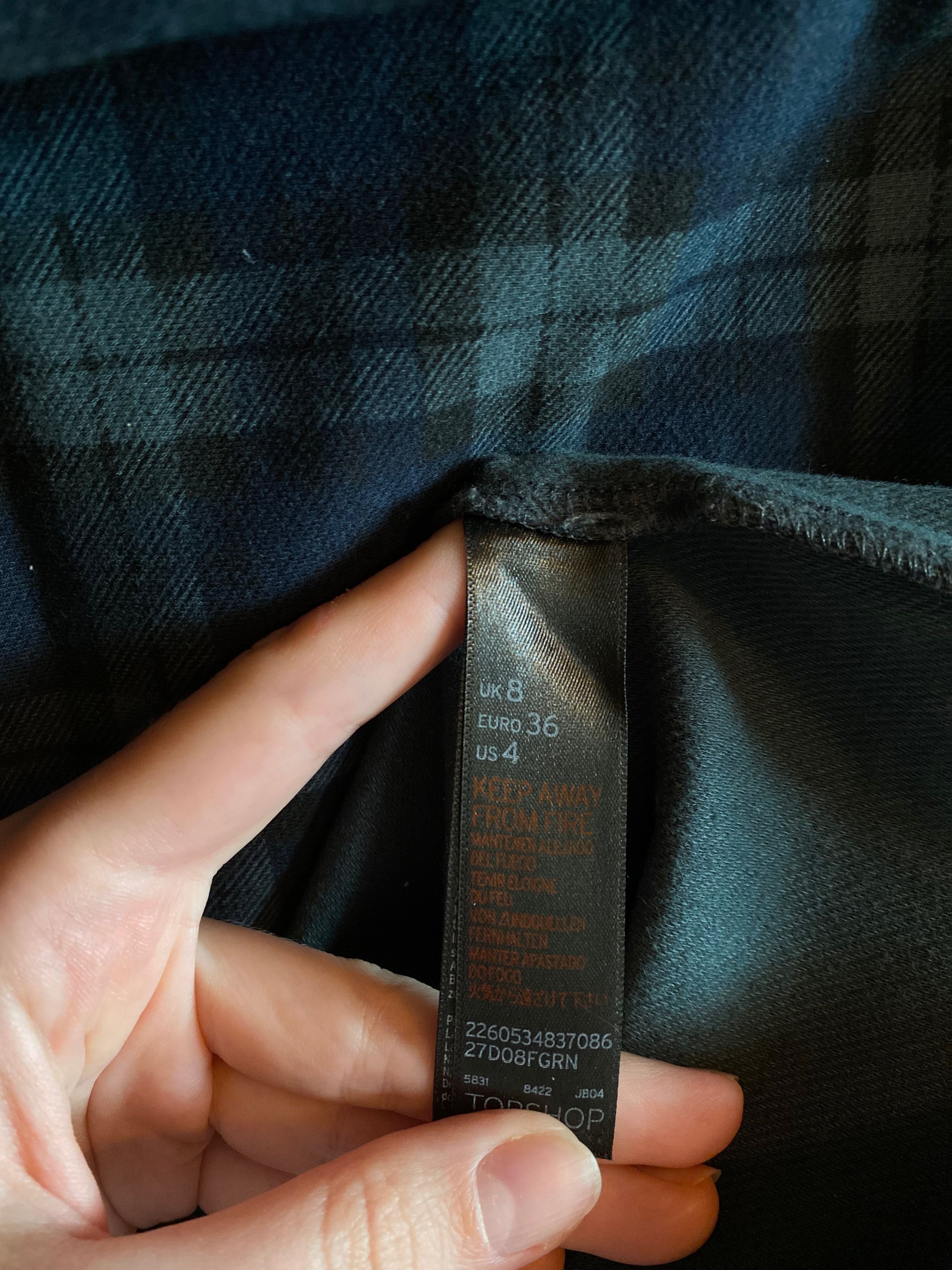 Спідниця міні в клітинку Top Shop, юбка мини в клетку
