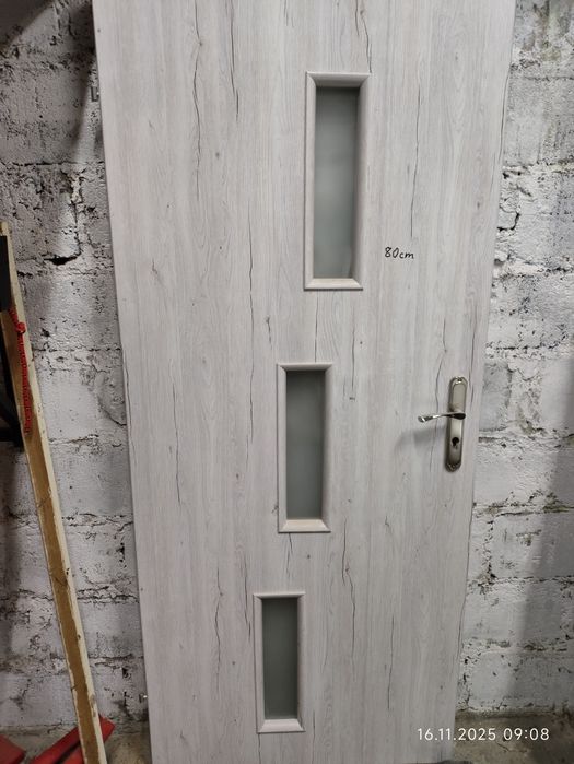 Drzwi wewnętrzne pokojowe dąb bielony