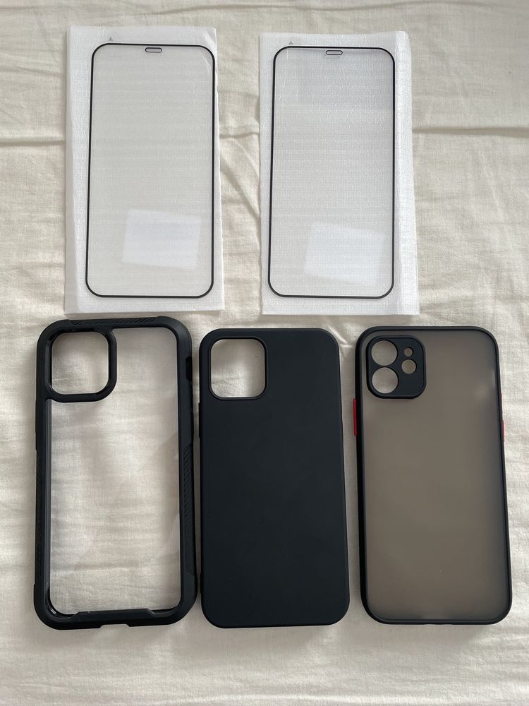 3 Capas + 2 peliculas Iphone 12/12pro