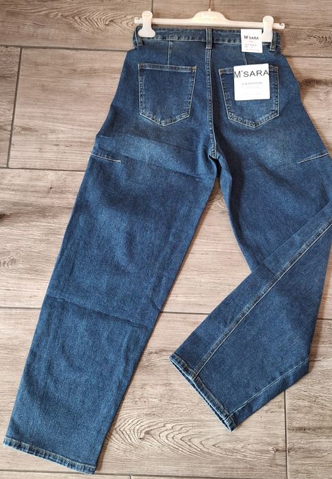 Spodnie jeans M.Sara przeszycie rozmiar S