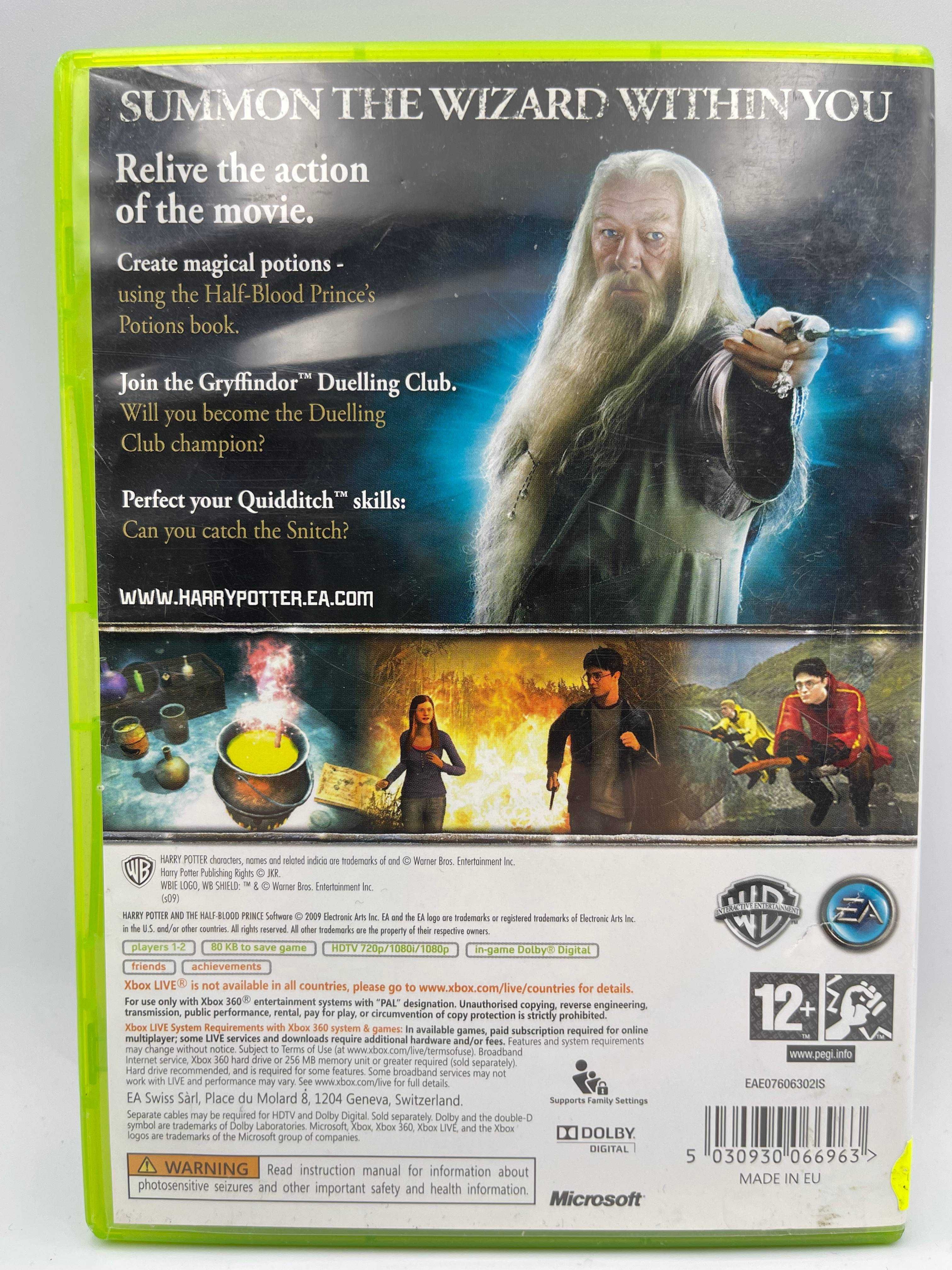 Harry Potter and the Half Blood Prince Xbox 360