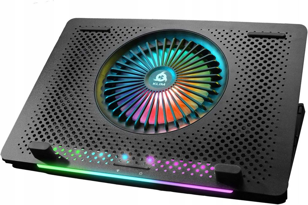 Podstawka chłodząca pod laptopa Klim LED RGB podkładka gamingowa regul