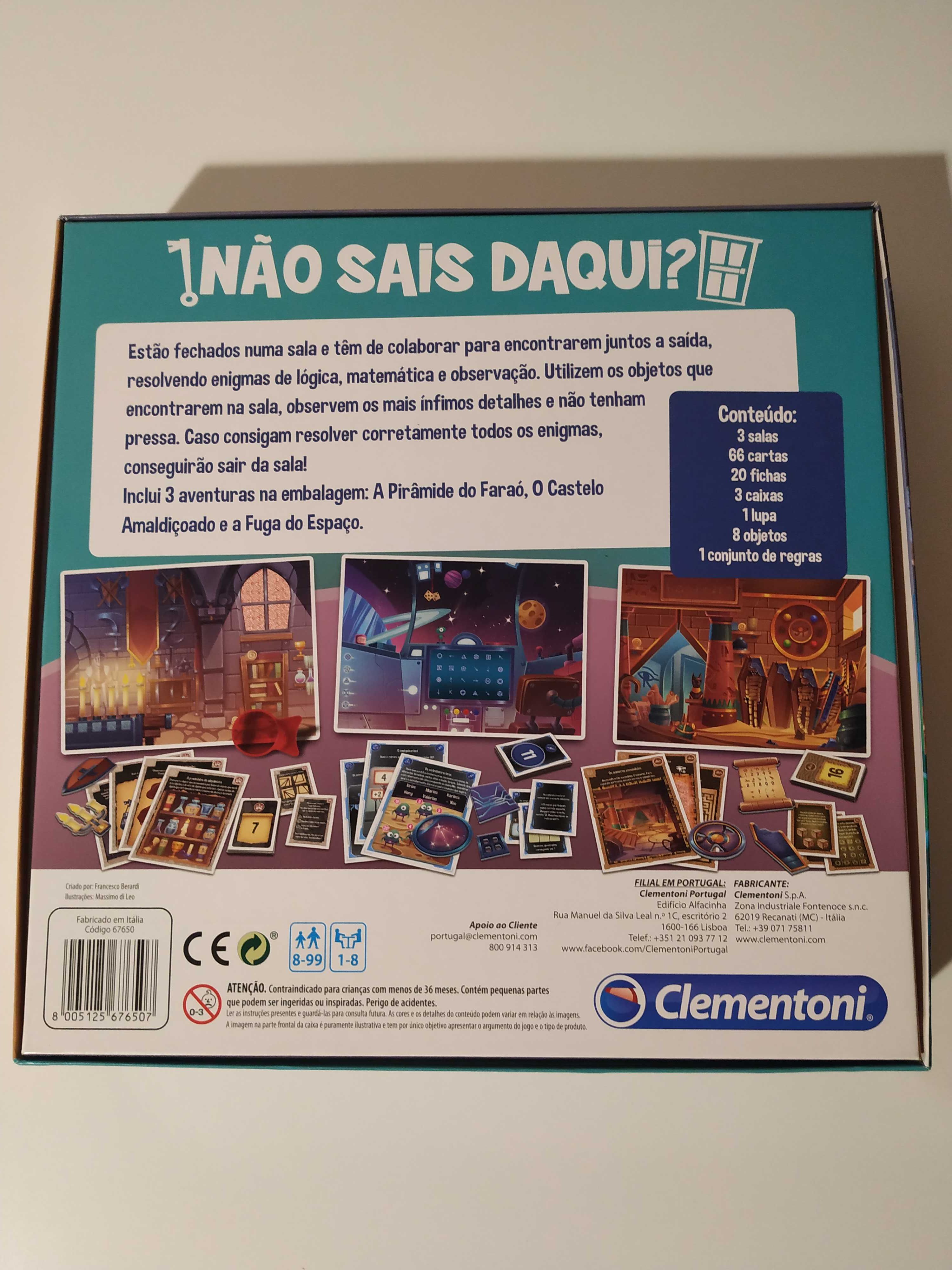 Jogo de Tabuleiro "Não sais daqui?"