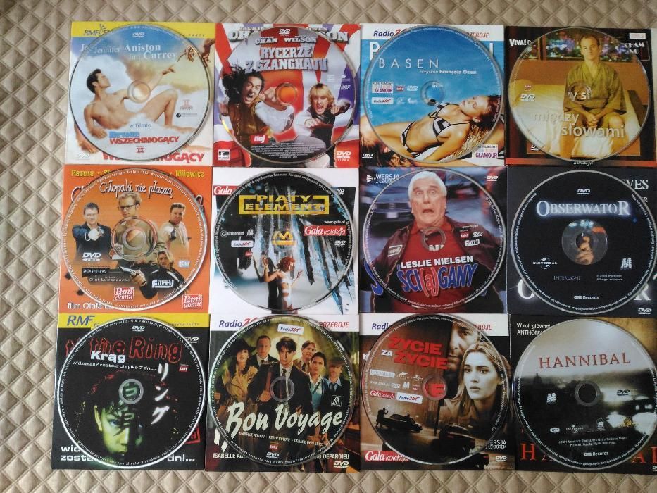 15 filmów na DVD - Piąty element, Hannibal, Nothing Hill, Krąg etc.
