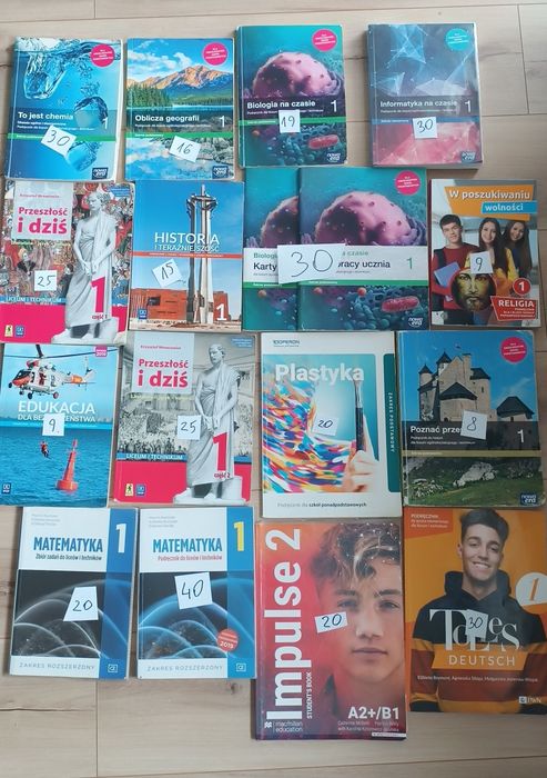 Książki do liceum/ technikum klasa 1