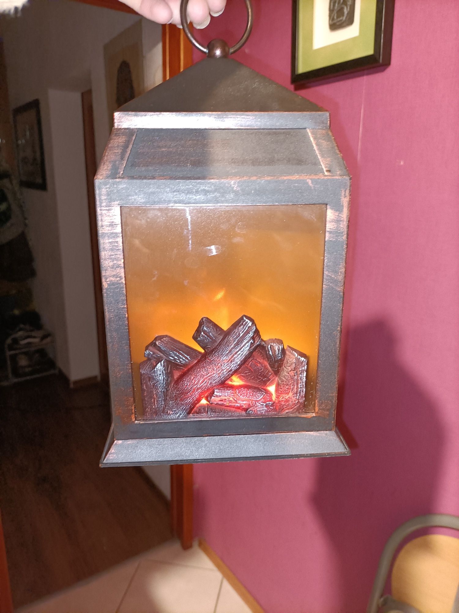 Lampka LED kominek