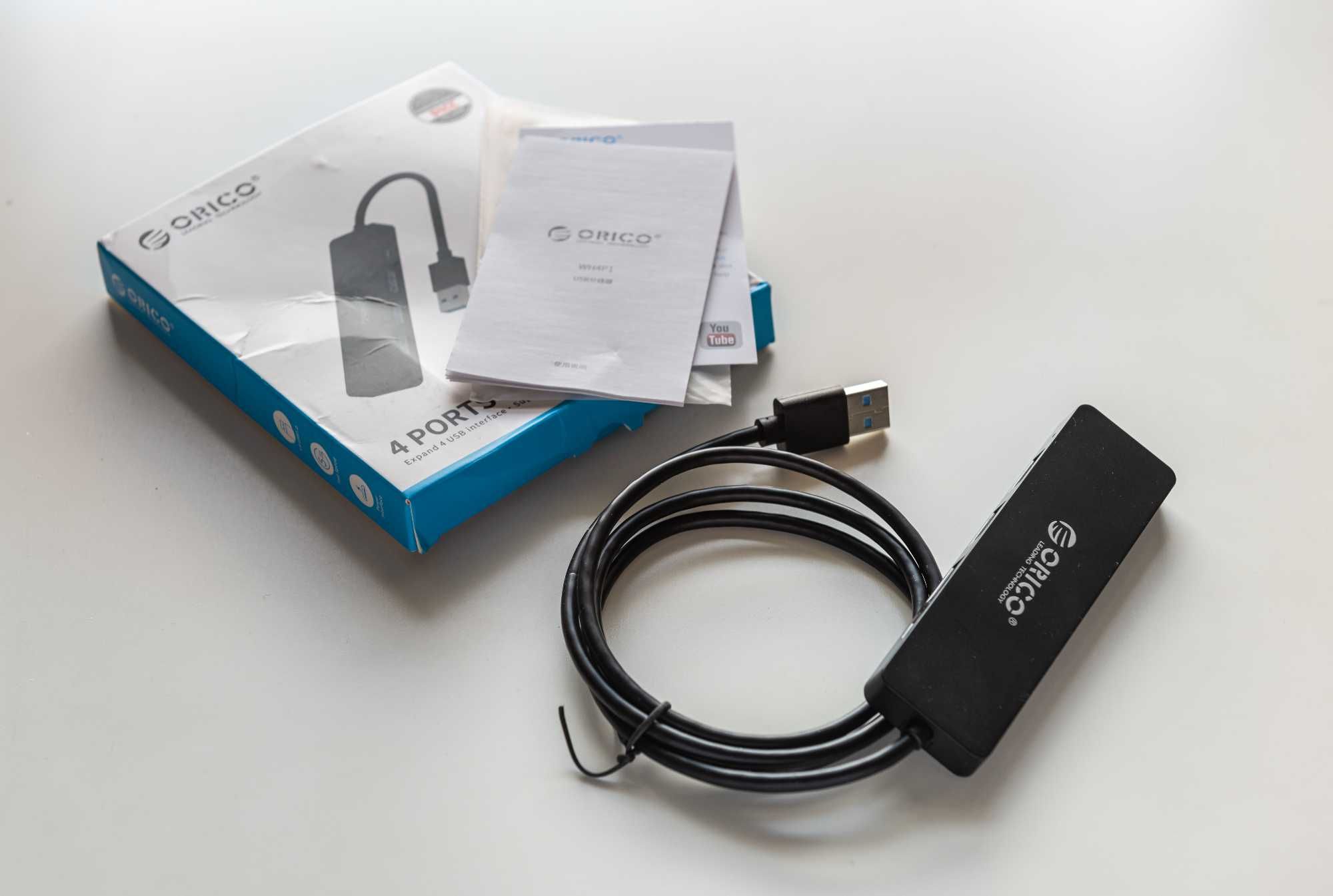 400Мб/с Концентратор 4 * USB3.0 кабель 1м додаткове живлення хаб hub
