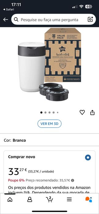 Tommee Tippee -Caixote para fraldas Twist & Click 2 peças de reposição