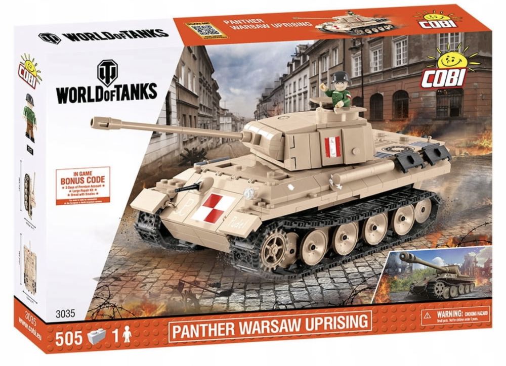 Klocki Cobi World of Tanks czołg PzKpfw. V Panther 3035