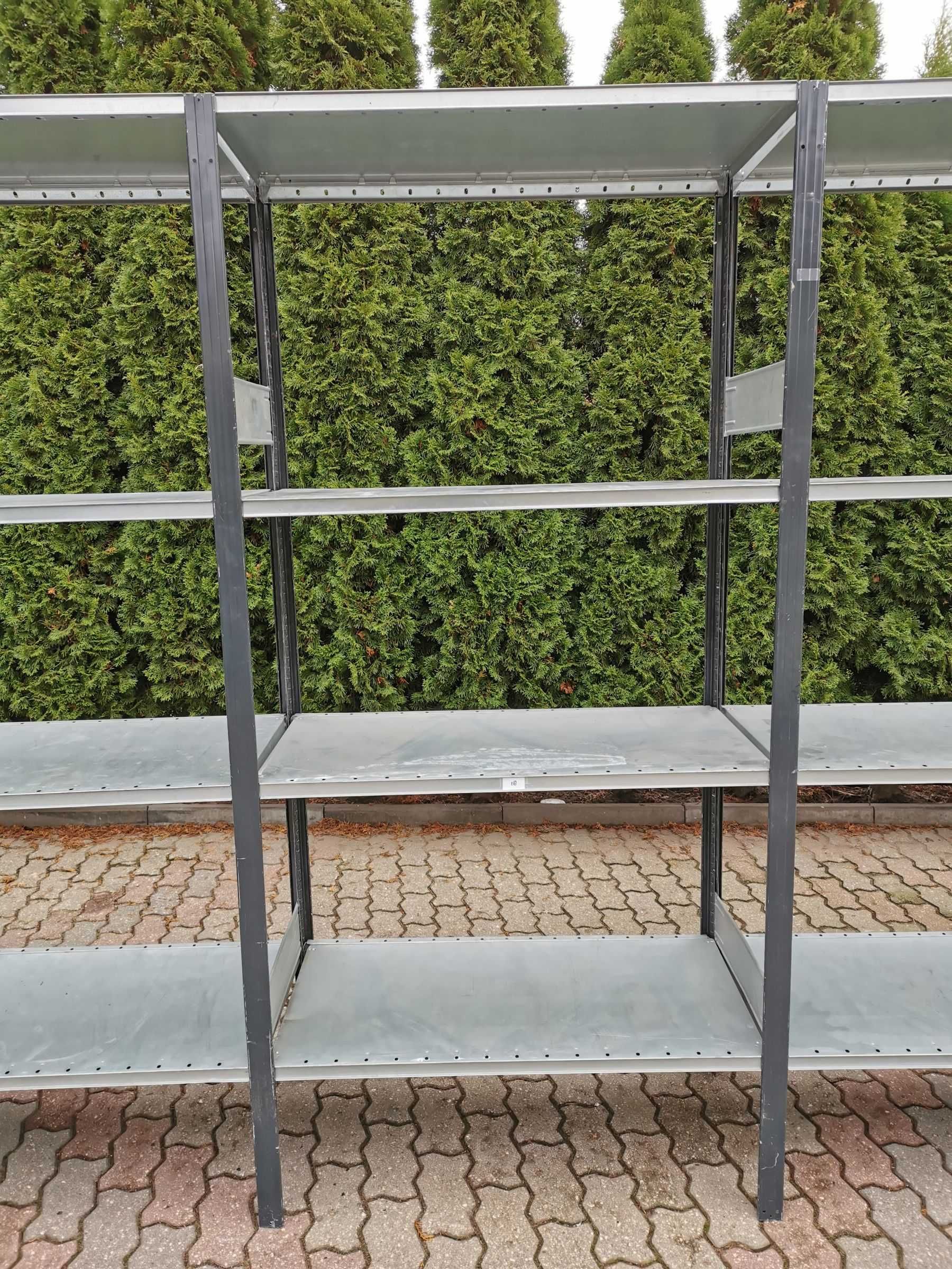 Regały magazynowe z demontażu 40gł x100x200-300cm wys ocynk ocynkowany