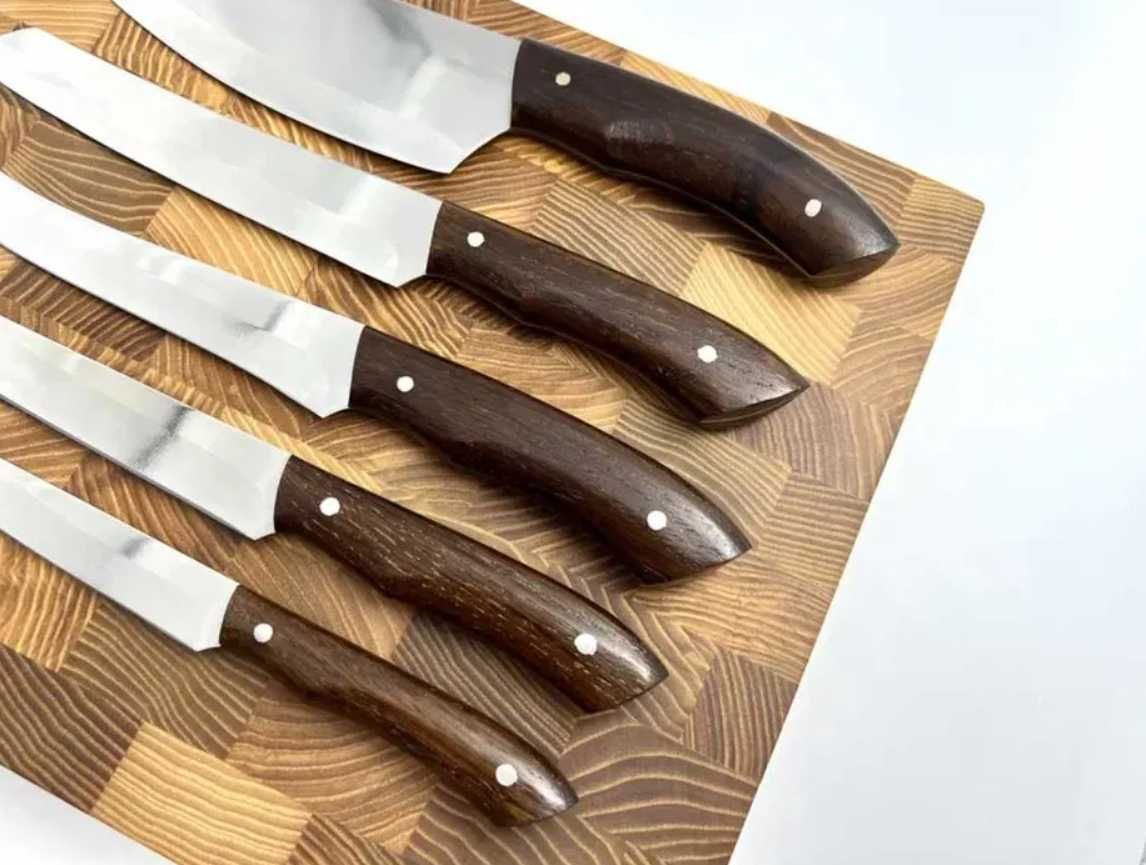 Набор кухонных ножей (5шт) ручной работы | набір кухонних ножів