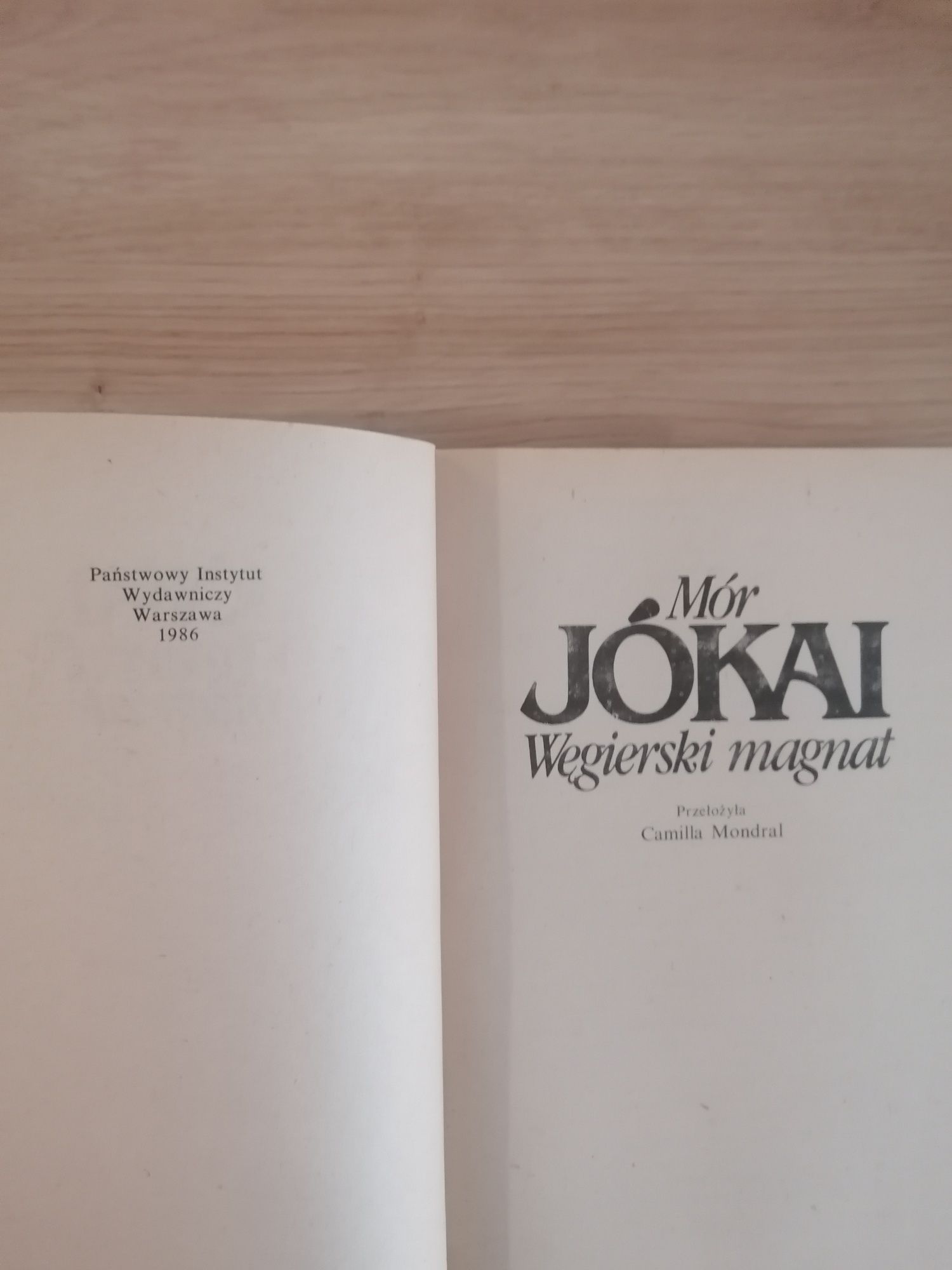 książka Węgierski Magnat Mór Jókai