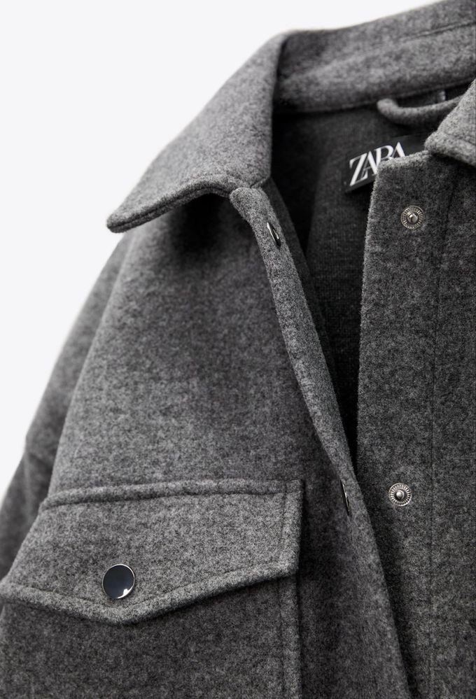 Нова жіноча тепла сорочка куртка Zara