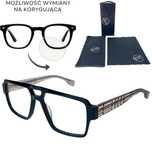 Okulary oprawki zerówki do wymiany na korygujące Acetat+zestaw z etui