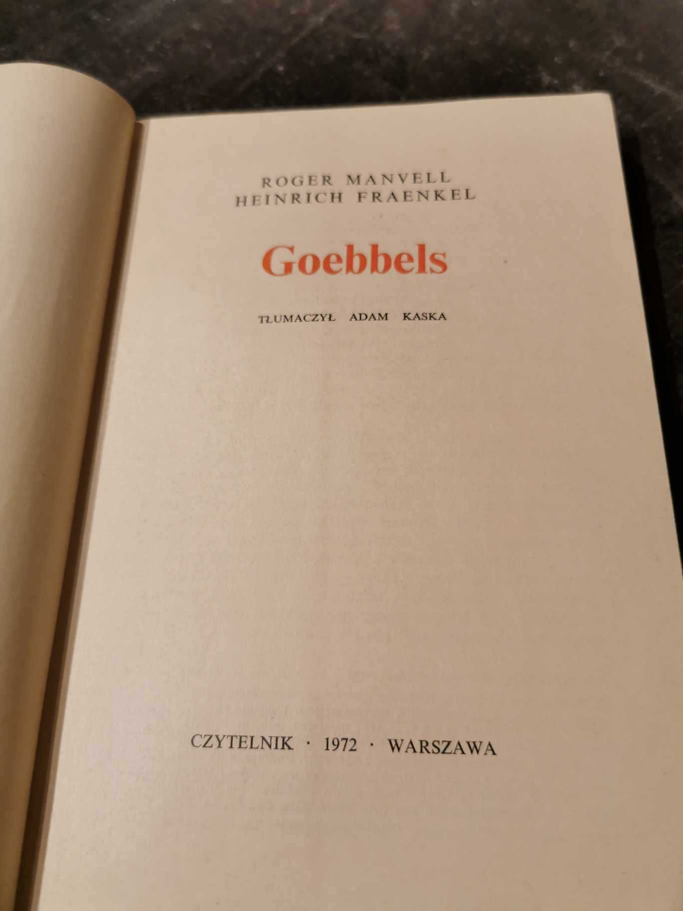 Goebbels - Roger Manvell i Heinrich Fraenkel