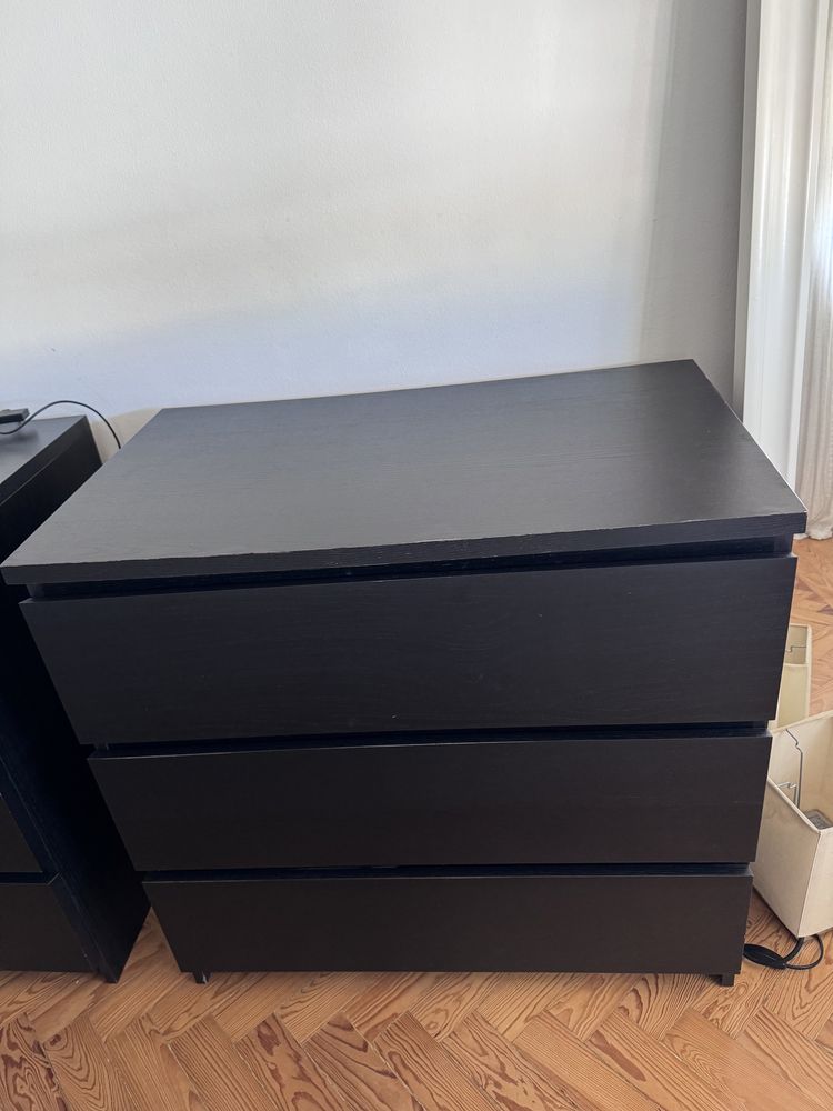 Cómodas ikea -  malm 3 gavetas.