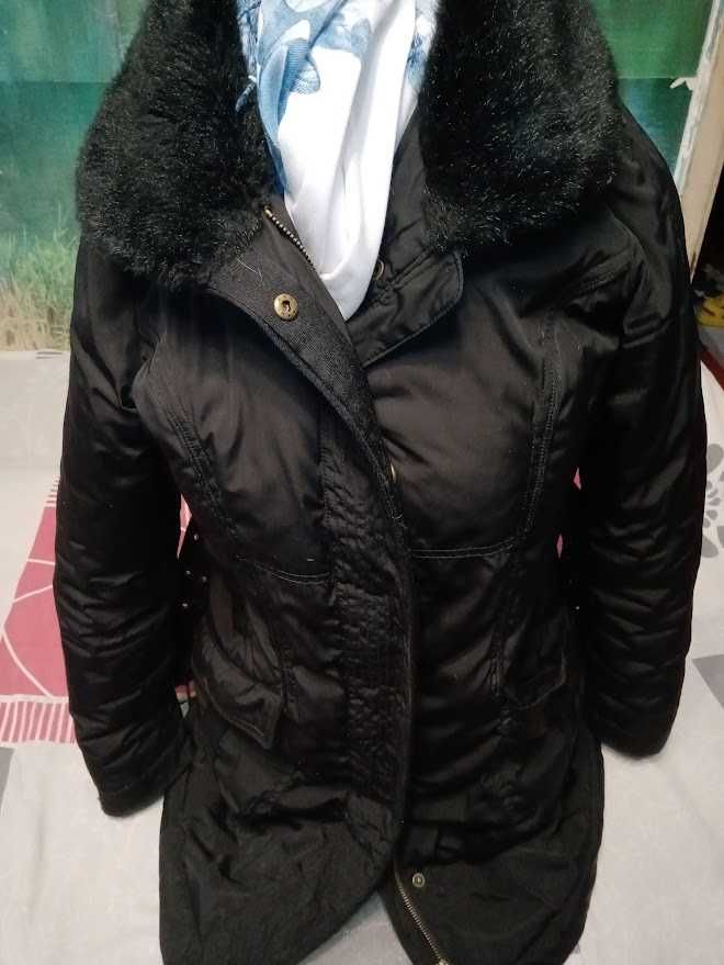 Пальто "Пуховик" зимнее женское на синтепоне 48-50 размер