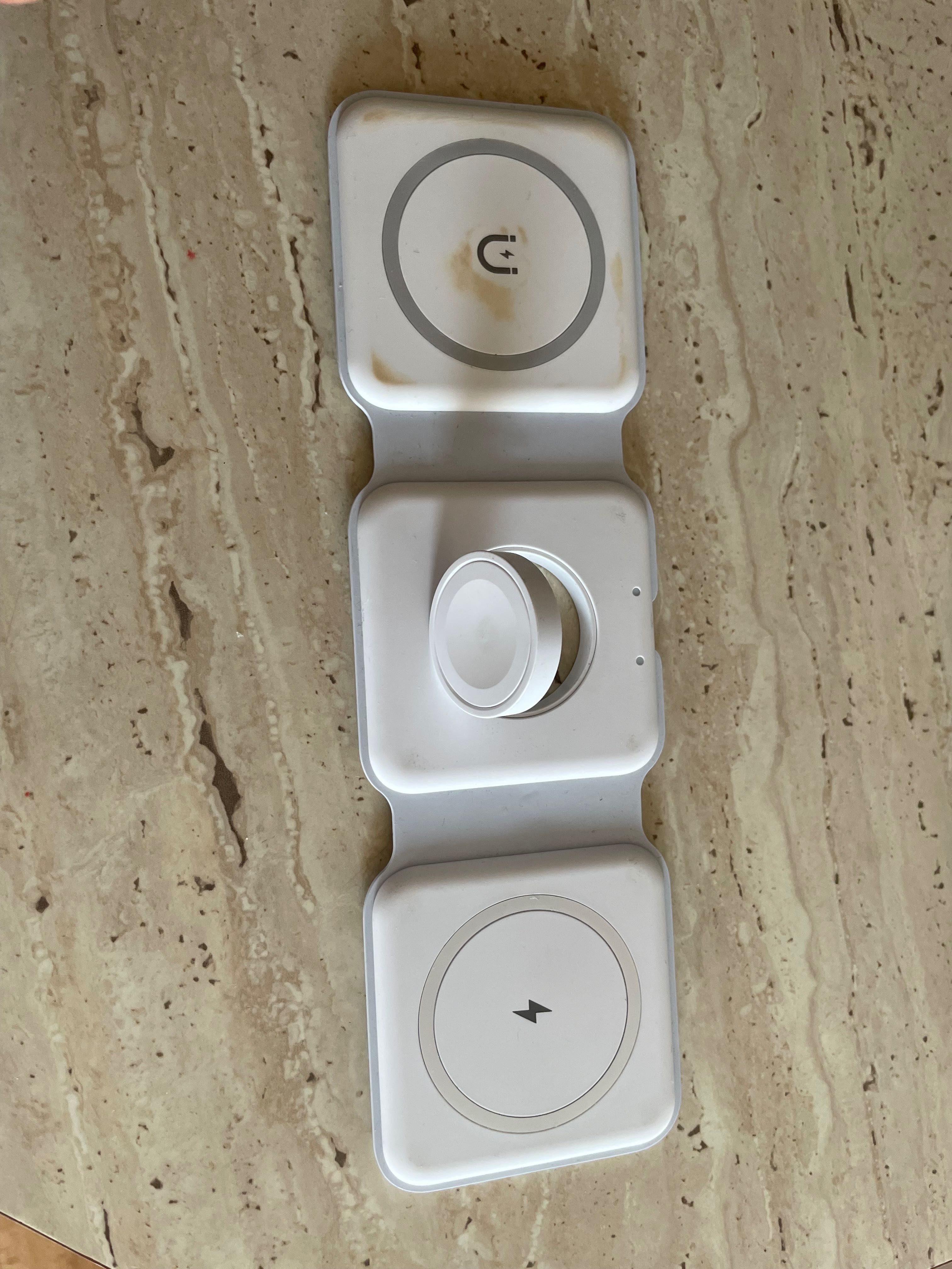 Oryginalna ładowarka indukcyjna iPhone 3in1 podróżna
