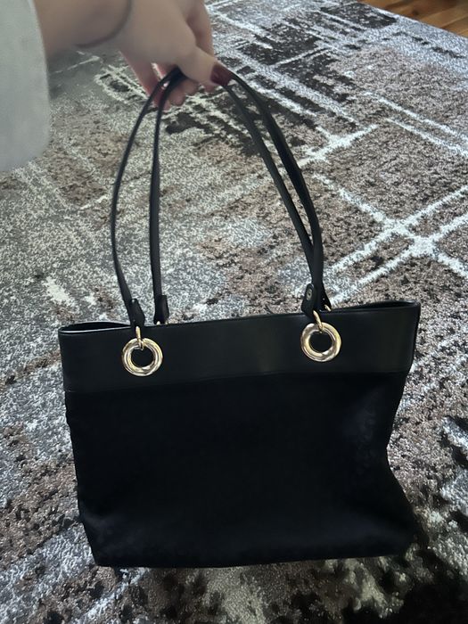 Оригінал Монограмна сумка dkny donna karan new york тоте шопер тоут