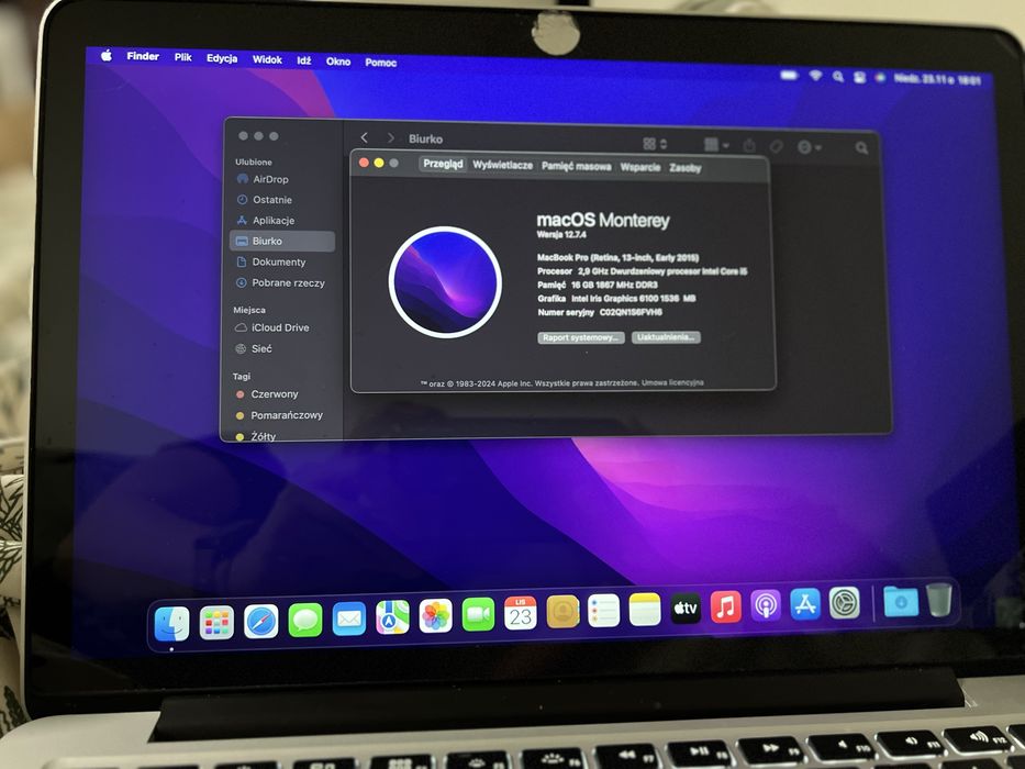 MacBook Pro 2015 13” 16GB 256GB