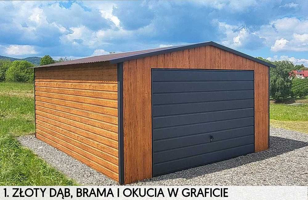 Garaż blaszany 3x5 3x6 4x5 4x6 6x5 9x5 PRODUCENT -20% Montaż GRATIS