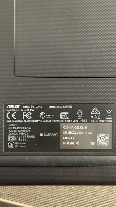 Продам Chromebook Asus c204