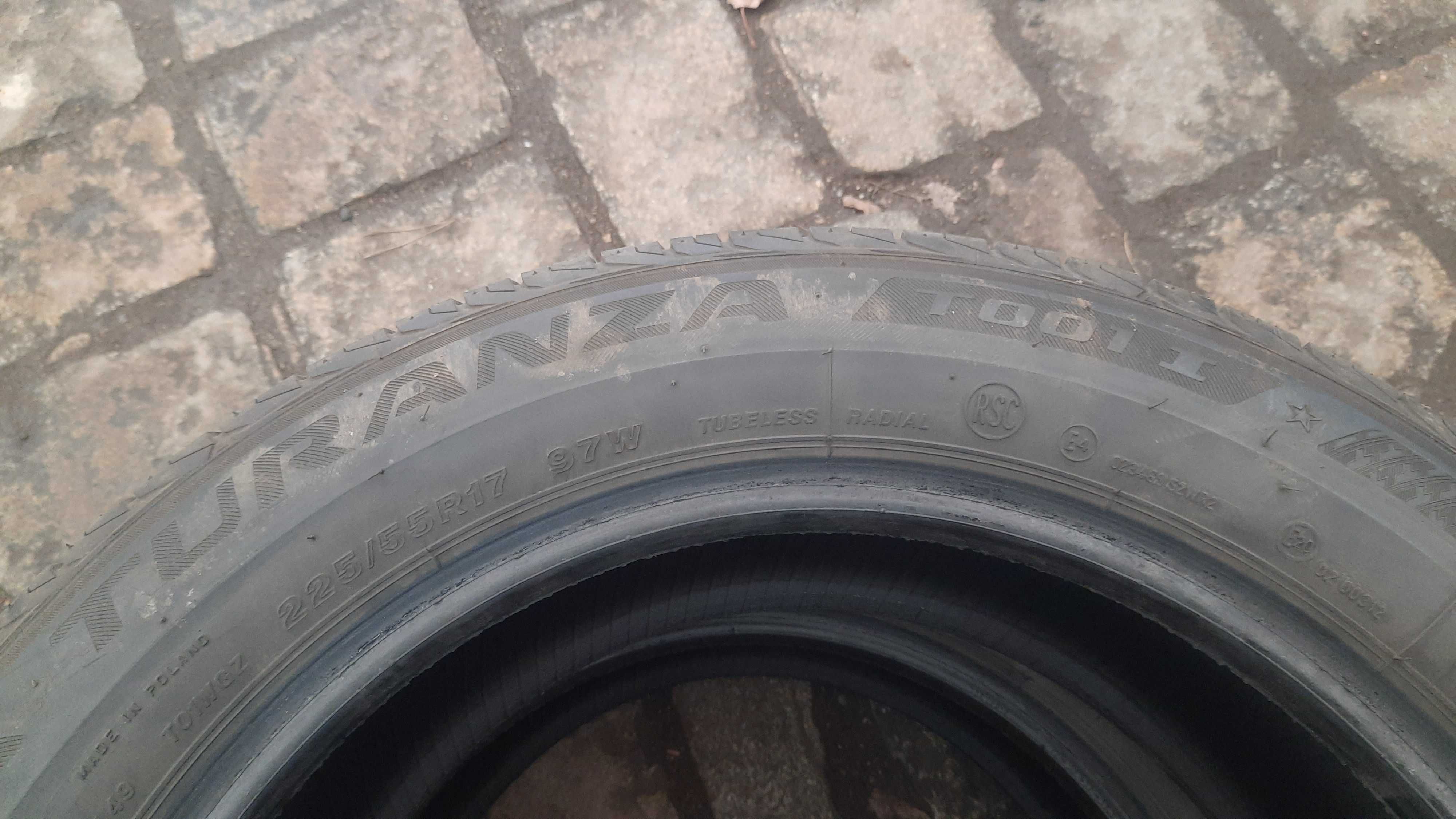 Opony letnie Bridgestone Turanza T001 225/55/17 RSC dwie sztuki