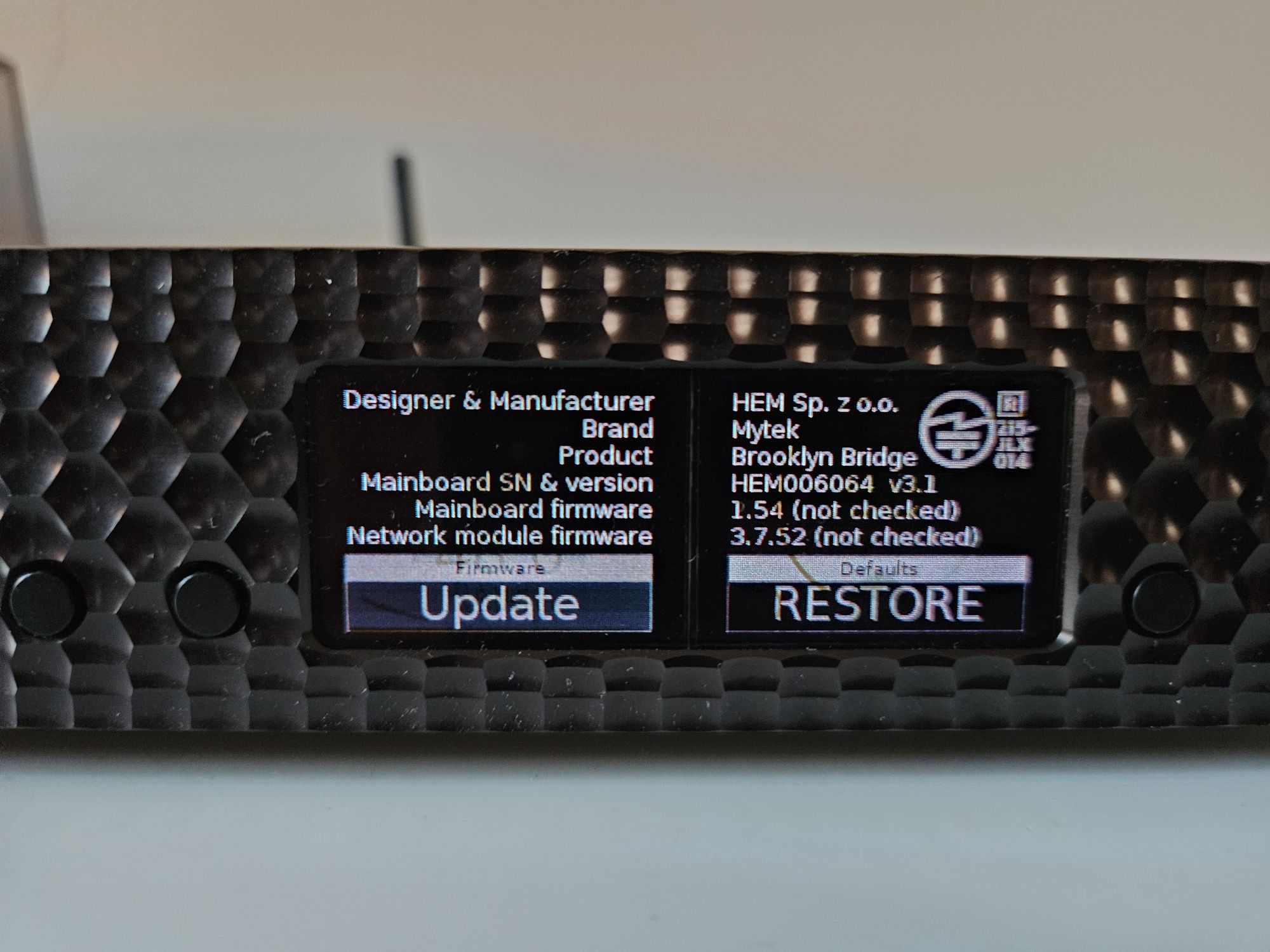 Mytek Brooklyn Bridge dac/streamer czarny