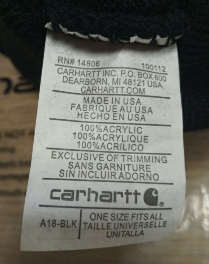 Шапка Carhartt made in USA