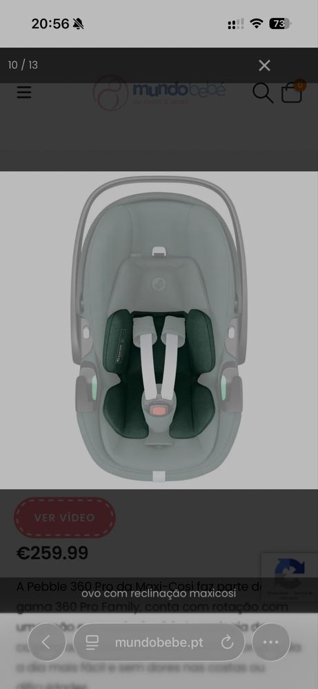 Maxi cosi pebble 360 pro verde