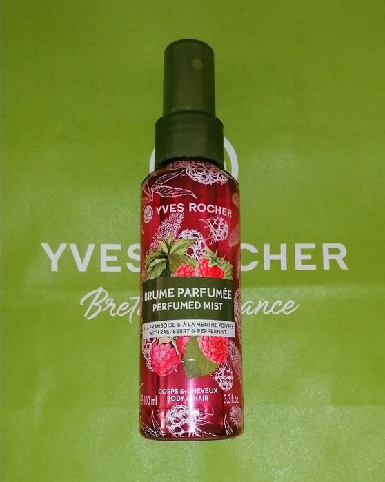 Парфюмированный Спрей для тела и волос Малина-Мята Ив Роше Yves Rocher