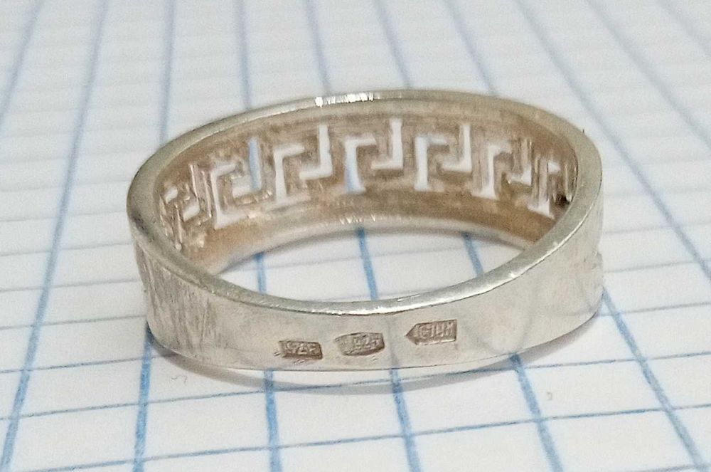 Кольцо колечко срібло 925 проба + золоті накладки 375 проба