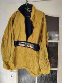Reebok kurtka przeciwdeszczowa wiatrówka żółta vintage