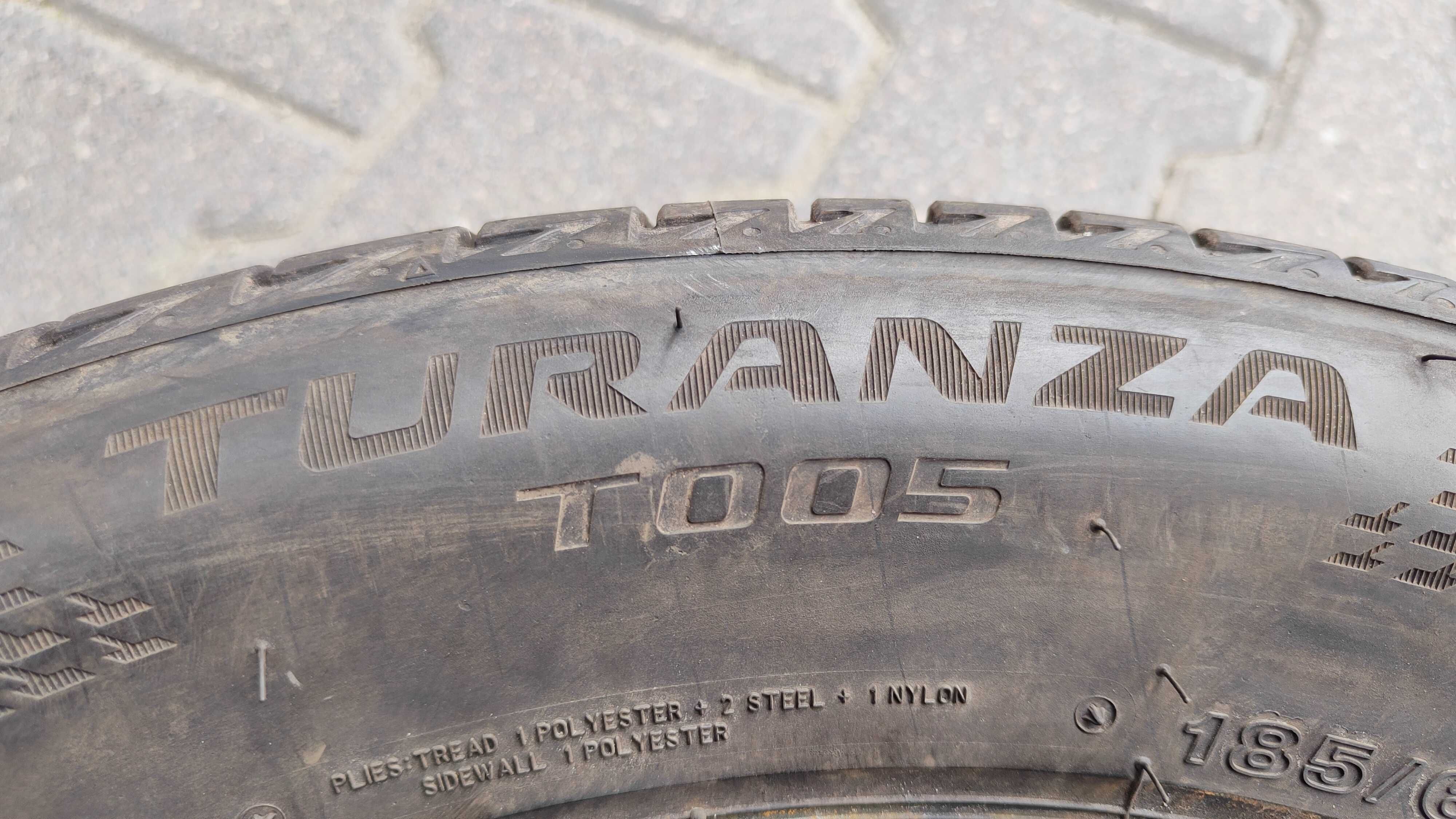 2x 185/65R15 Bridgestone Turanza T005 Lato Używane FV Siedlce