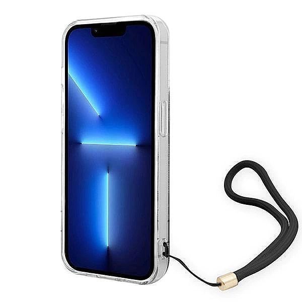Etui Guess 4g Print Strap na iPhone 14 Pro - czarne