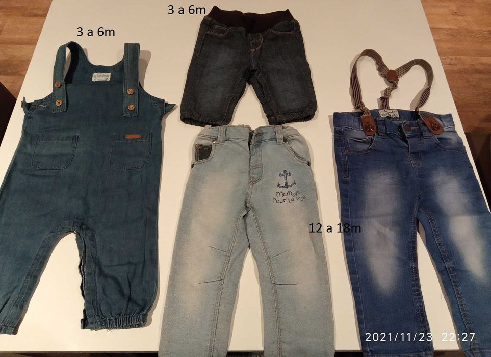 Calças criança (3meses a 3 anos)