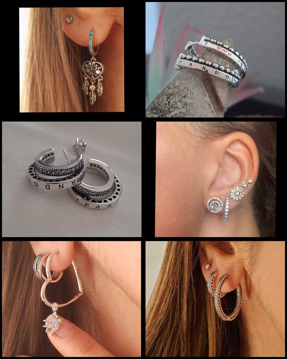 Brincos modelos Pandora NOVOS