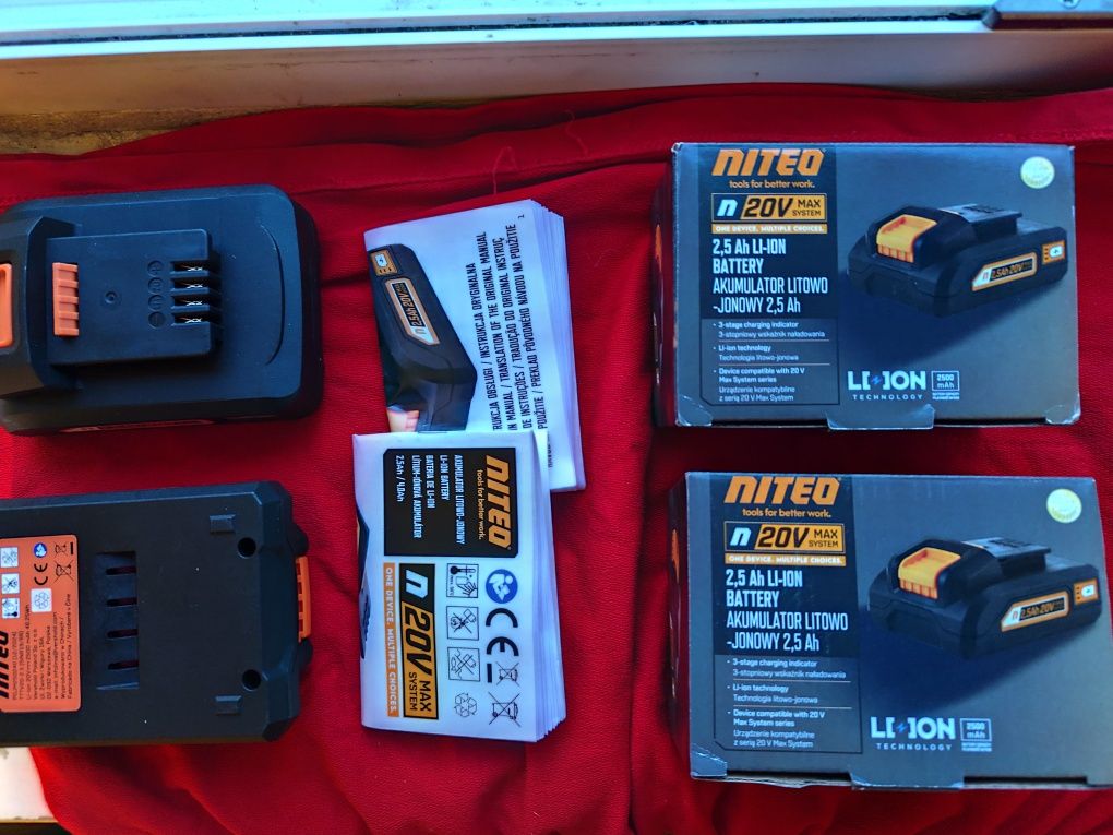 Akumulator Niteo 20 V max Nowy