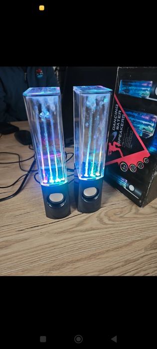 Głośniki USB kolorowa woda