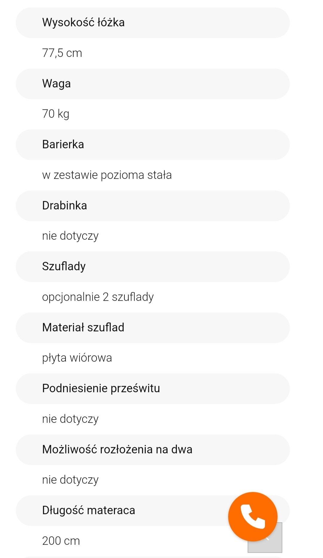 Łóżko podwójne plus materac